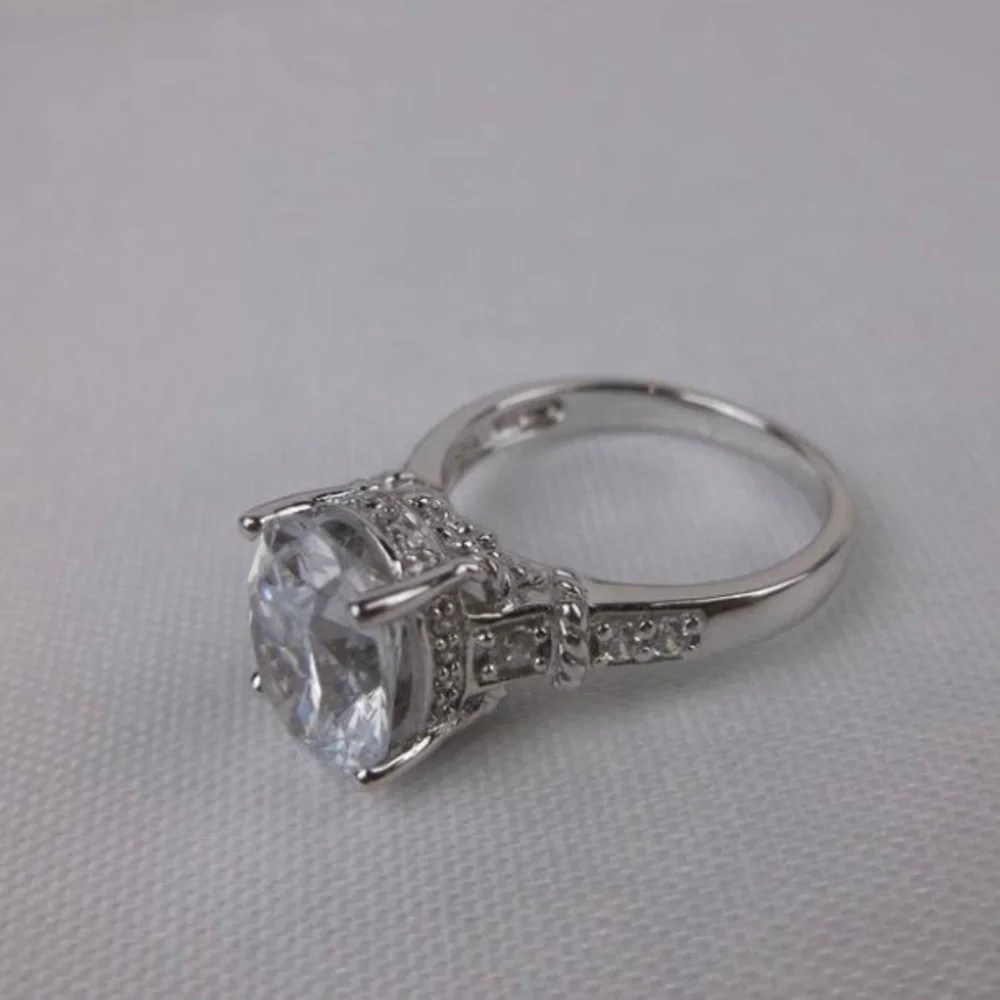 New Designer Sterling Silver‎ Cocktail Ring size 7